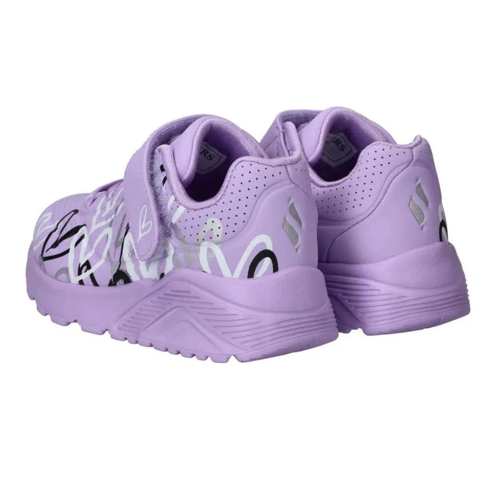 Skechers Uno Lite Love Levitate Sneakers Paars Meisjes