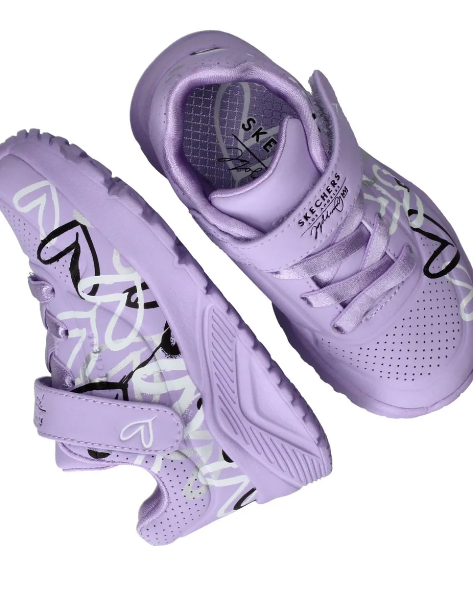 Skechers Uno Lite Love Levitate Sneakers Paars Meisjes