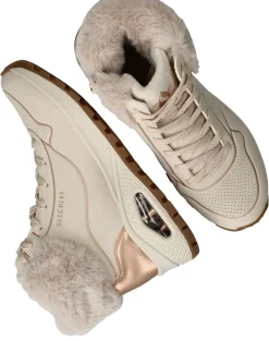 Skechers Uno Rugged Fall Shimmer Sneakers Beige Dames