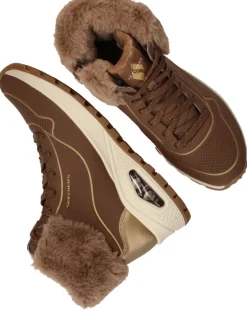Skechers Uno Rugged Fall Shimmer Veterboots Bruin Dames