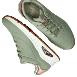 Skechers Uno Shimmer Away Sneakers Groen Dames