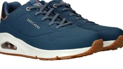 Skechers Uno Shimmer away Sneakers Blauw Dames
