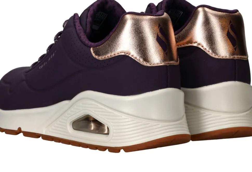 Skechers Uno Shimmer Away Sneakers Paars Dames