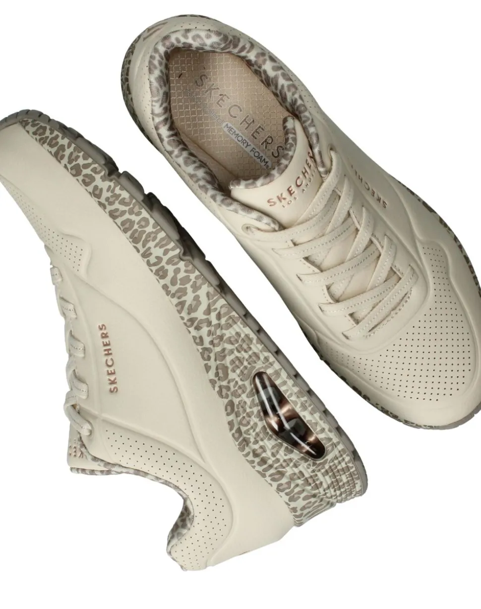 Skechers Uno Sneakers Beige Dames