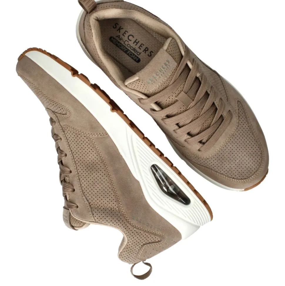 Skechers Uno Sneakers Taupe Heren