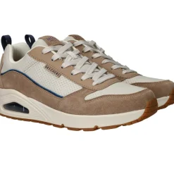 Skechers Uno Stacre 2.0 Sneakers Beige Heren