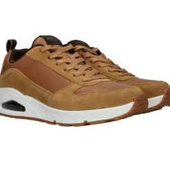 Skechers Uno Stacre Sneakers Cognac Heren