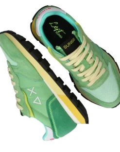 SUN68 Ally Color Explosion Sneakers Groen Dames