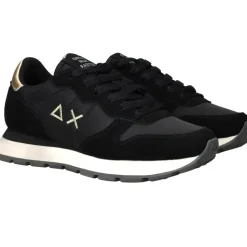 SUN68 Ally Gold Silver Sneakers Zwart Dames