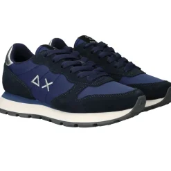 SUN68 Ally Gold Silver Sneakers Blauw Dames