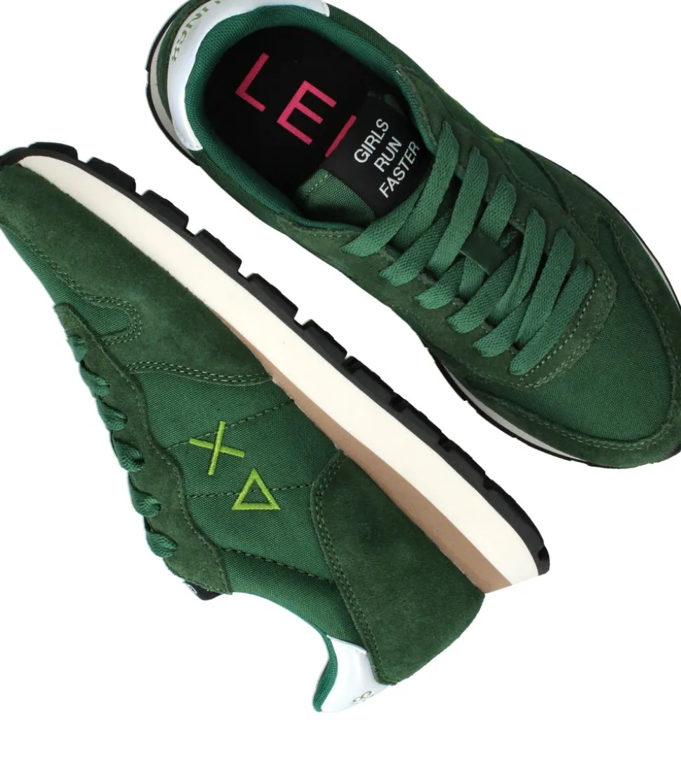 SUN68 Ally Solid Nylon Sneakers Groen Dames