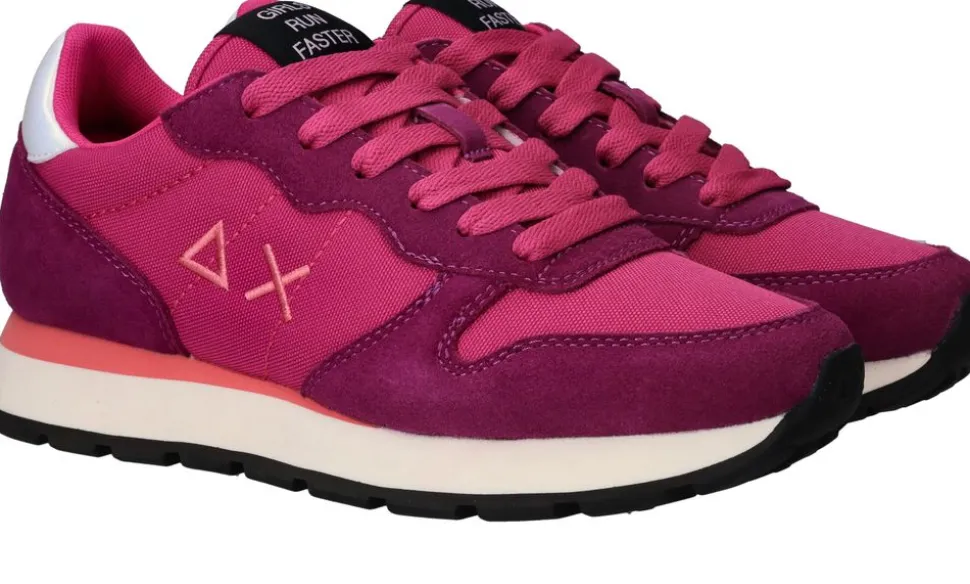 SUN68 Ally Solid Nylon Sneakers Roze Dames