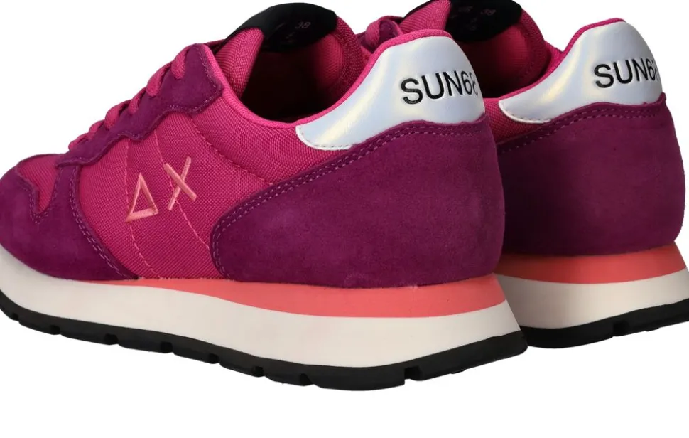 SUN68 Ally Solid Nylon Sneakers Roze Dames
