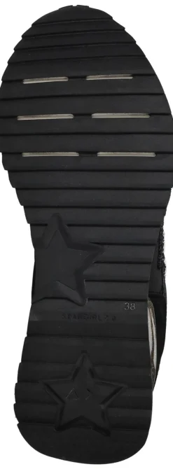 SUN68 Stargirl glitter logo Sneakers Zwart Dames