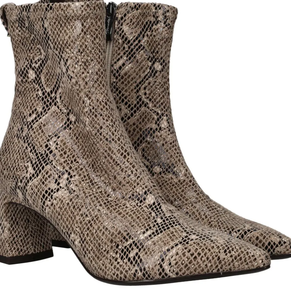 Tamaris Enkellaarsjes Beige Dames