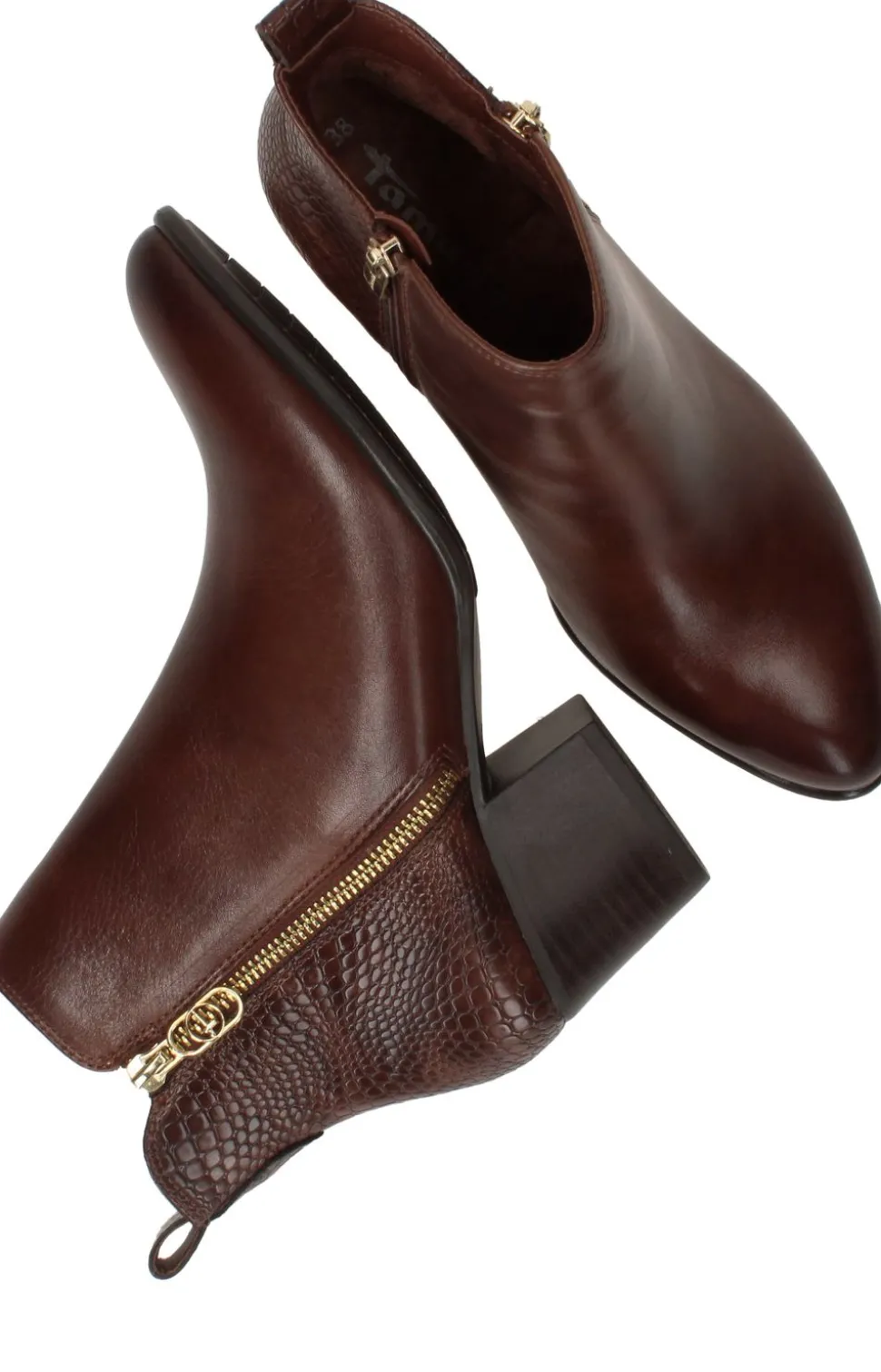 Tamaris Enkellaarsjes Bruin Dames