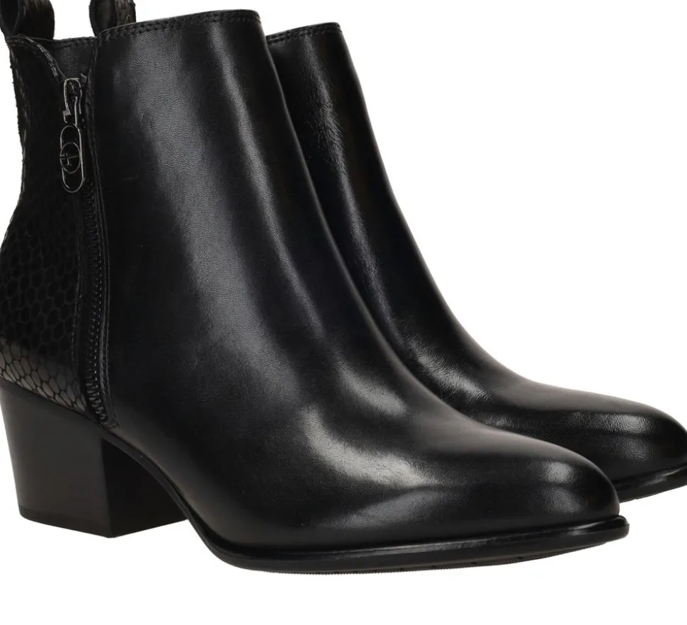 Tamaris Enkellaarsjes Zwart Dames