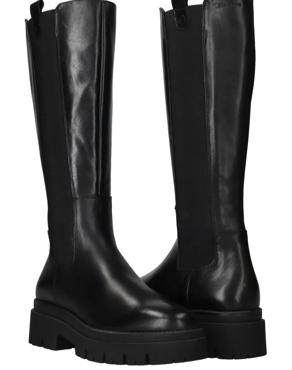 Tamaris Lange laarzen Zwart Dames