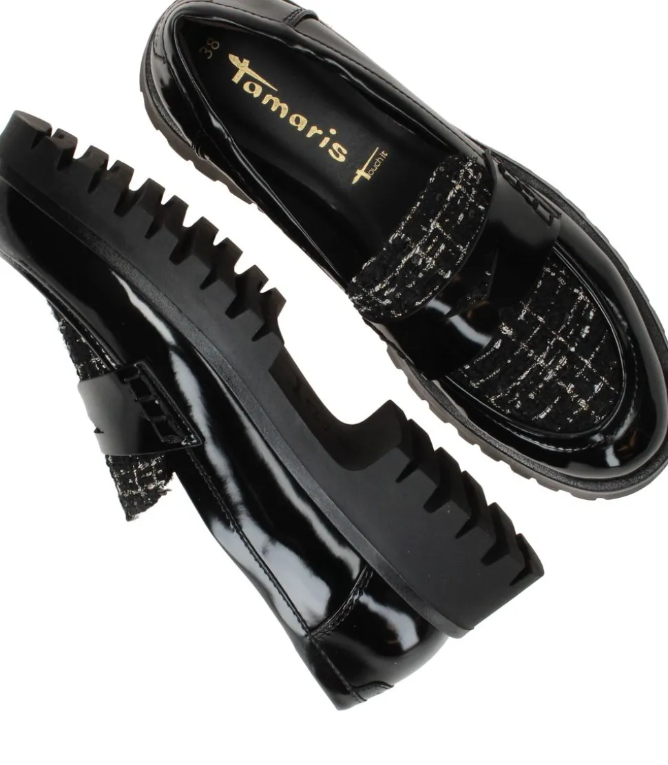 Tamaris Loafers Zwart Dames