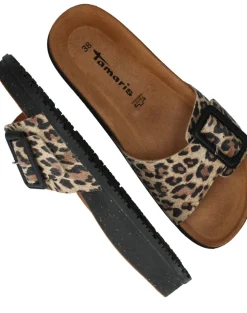 Tamaris Slippers Bruin Dames