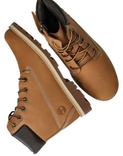 Timberland Courma Kid Mid Lace Up Veterboots Cognac Meisjes Jongens