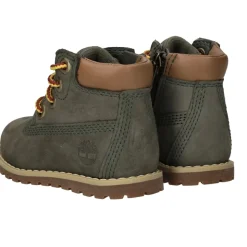 Timberland Pokey Pine Mid Lace Up with Zip Veterboots Groen Jongens