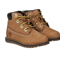 Timberland Pokey Pine Mid Lace Up with Zip Veterboots Cognac Meisjes Jongens