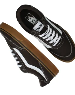 Vans Brooklyn LS Canvas Gum Sneakers Bruin Heren