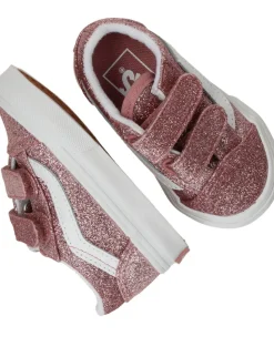 Vans Old Skool V Glitter Rose Gold Sneakers Roze Meisjes