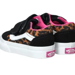 Vans Old Skool V Leopard Pop Sneakers Zwart Meisjes