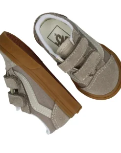 Vans Old Skool V Neutral Block Sneakers Grijs Jongens