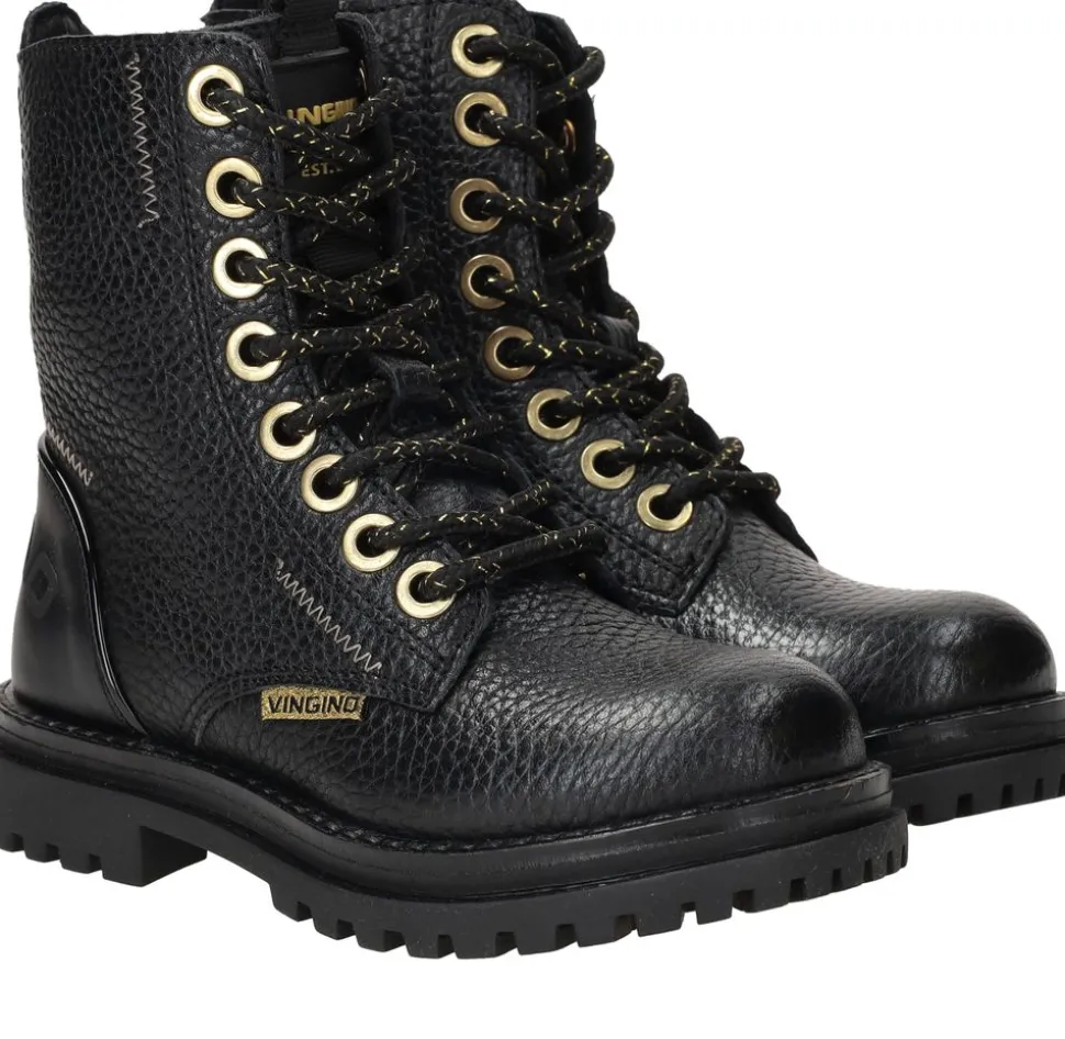 Vingino Shirley Veterboots Zwart Meisjes