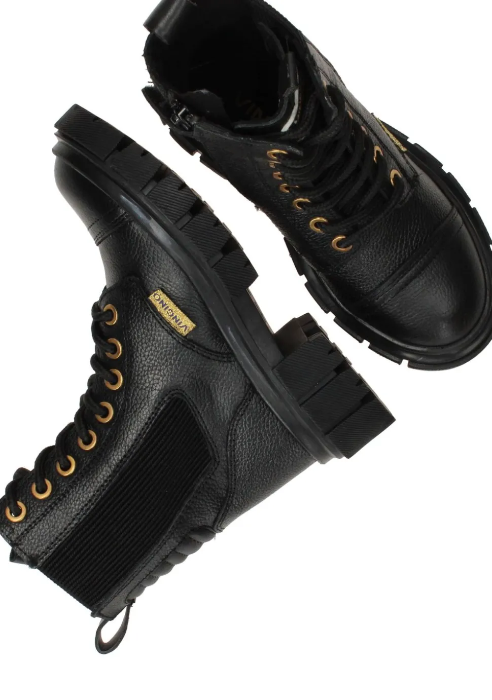 Vingino Sienna Veterboots Zwart Meisjes