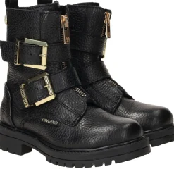 Vingino Velia Bikerboots Zwart Meisjes