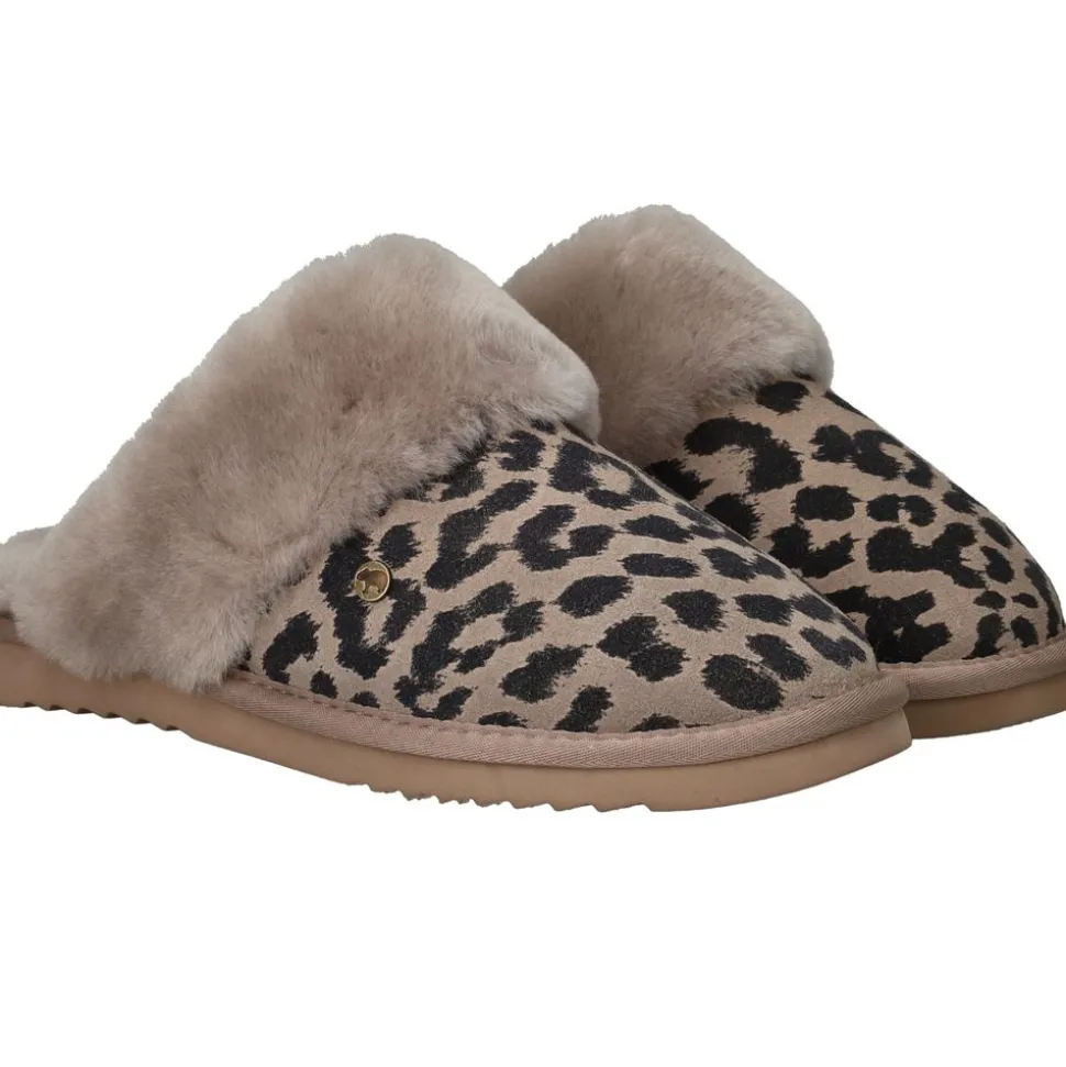 Warmbat Collie Pantoffels Taupe Dames
