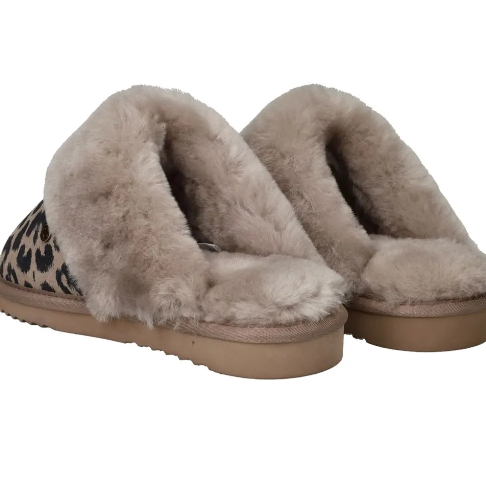 Warmbat Collie Pantoffels Taupe Dames