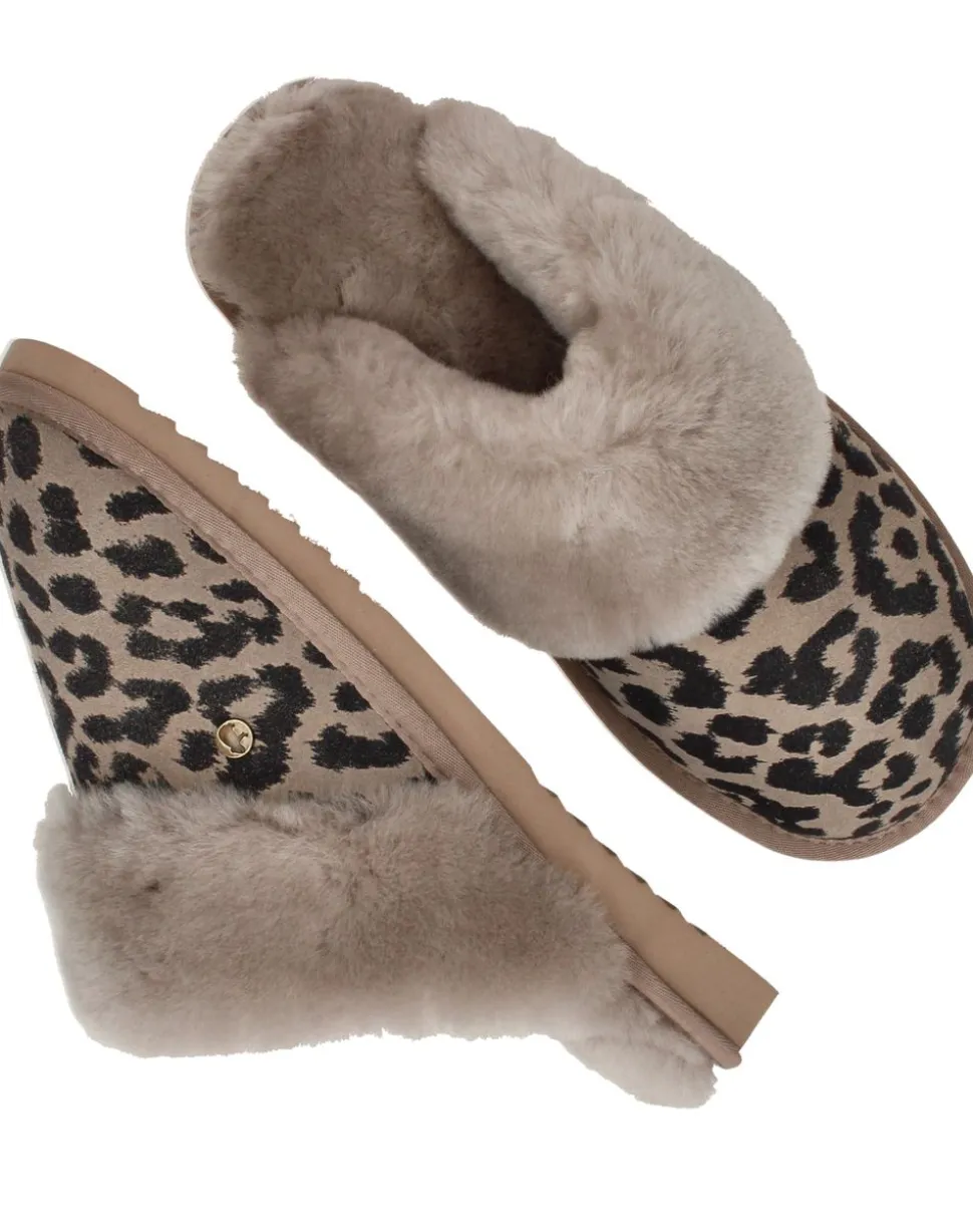 Warmbat Collie Pantoffels Taupe Dames