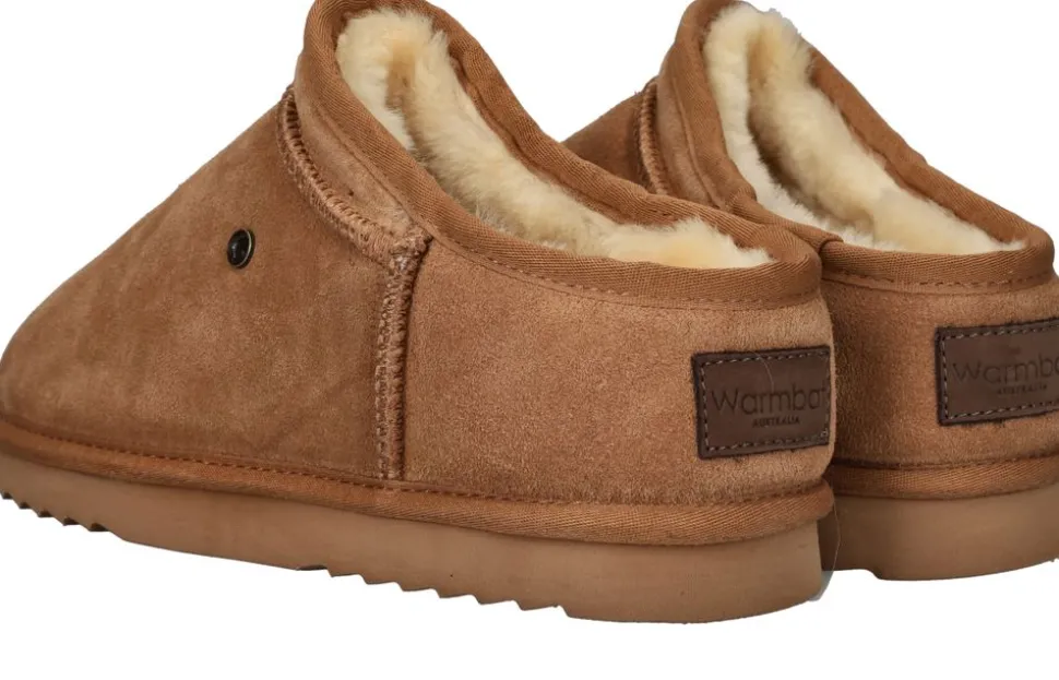 Warmbat Conner Pantoffels Cognac Heren