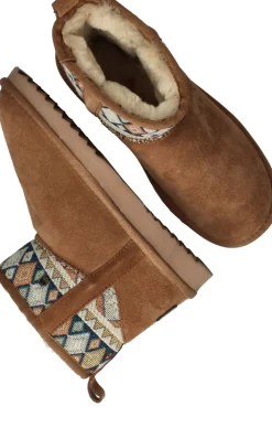 Warmbat Wallaby Woven Boots Cognac Dames