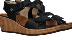 Wolky La Jolla Viagretta Sleehakken Zwart Dames