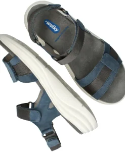 Wolky Miku Gobi Sandalen Blauw Dames