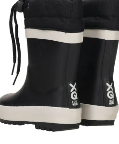 XQ Footwear Regenlaarzen Zwart Meisjes Jongens