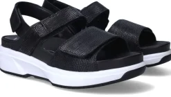 Xsensible Aruba Stretchwalker Sandalen Zwart Dames