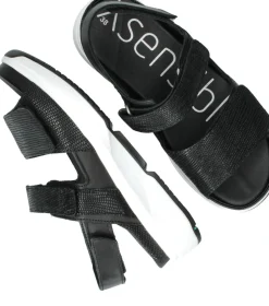 Xsensible Aruba Stretchwalker Sandalen Zwart Dames