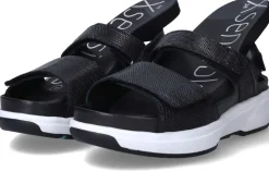 Xsensible Aruba Stretchwalker Sandalen Zwart Dames