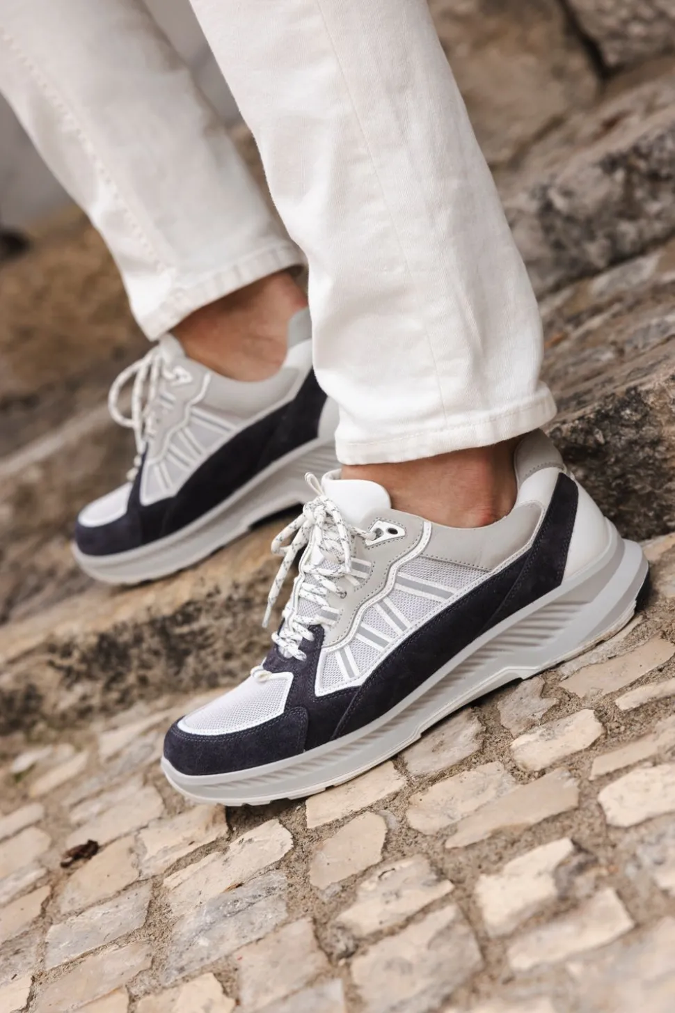 Xsensible Colorado Stretchwalker Sneakers Grijs Heren