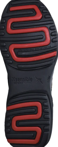 Xsensible Corfu Stretchwalker Sandalen Zwart Dames