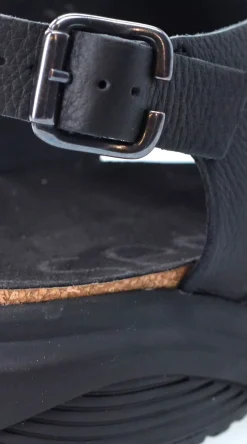 Xsensible Corfu Stretchwalker Sandalen Zwart Dames