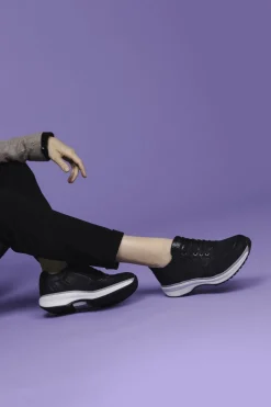 Xsensible Georgia Strechwalker Sneakers Zwart Dames