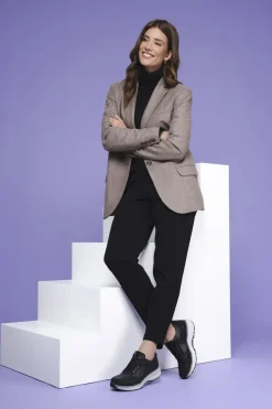 Xsensible Georgia Strechwalker Sneakers Zwart Dames